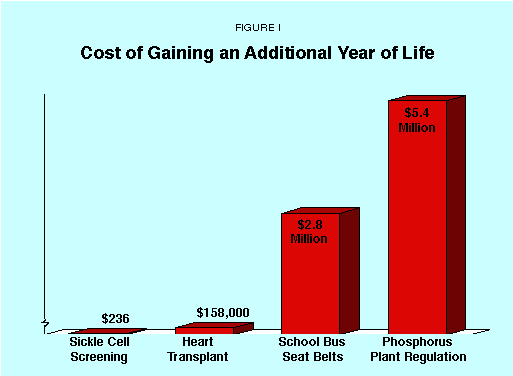 Figure I - Cost of Gaining an Additional Year of Life
