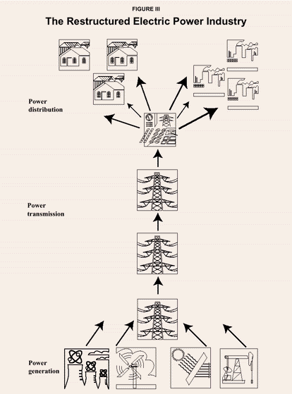 Figure III - The Restructured Electric Power Industry